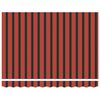 vidaXL Cortina Retractabilă Portocalie și maro 300 x 250 cm