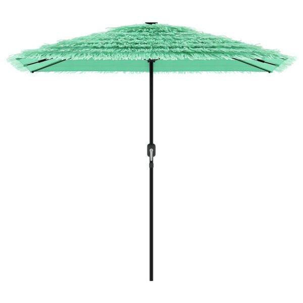 vidaXL Umbrelă soare de grădină cu st&acirc;lp din oțel verde 248x248x248 cm