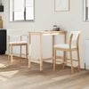 vidaXL Scaune de dining 2 pcs natural 48 x 49 x 95 cm