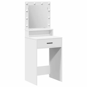 vidaXL Masă de Machiaj Alb 50 x 41 x 135 cm Lemn prelucrat
