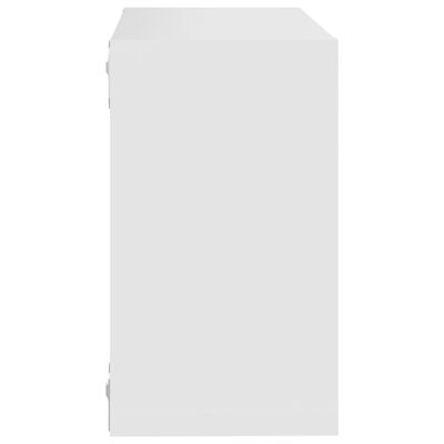 vidaXL Rafturi de perete cub, 6 buc., alb, 26x15x26 cm