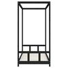 vidaXL Cadru pat pentru copii, negru, 90x200 cm, lemn masiv de pin
