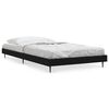 vidaXL Cadru de pat, negru, 100x200 cm, lemn prelucrat