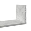 vidaXL Rafturi perete, 3 buc., gri beton, 58x18x18 cm, lemn prelucrat