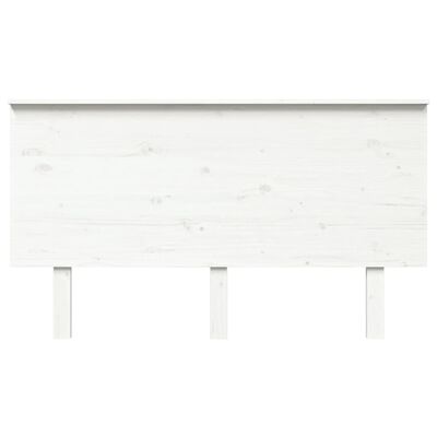 vidaXL Tăblie de pat, alb, 144x6x82,5 cm, lemn masiv de pin
