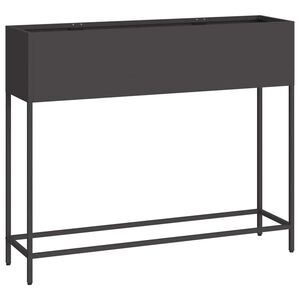vidaXL Ghiveci ridicat pentru grădină Negru 100 x 26 x 82 cm Oțel