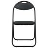 vidaXL Scaun pliant 8 pcs Negru 48 x 43,5 x 81 cm Piele artificială
