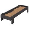 vidaXL JGHEAB pentru hrănit pui Negru 80 x 28 x 13.5 cm