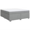 vidaXL Pat continental, gri deschis, 180x200 cm, material textil