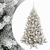 vidaXL Brad de Crăciun artificial cu globuri 150 cm 150 LED-uri