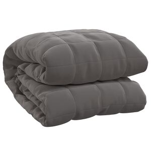vidaXL Pătură antistres, gri, 200x200 cm, 9 kg, material textil