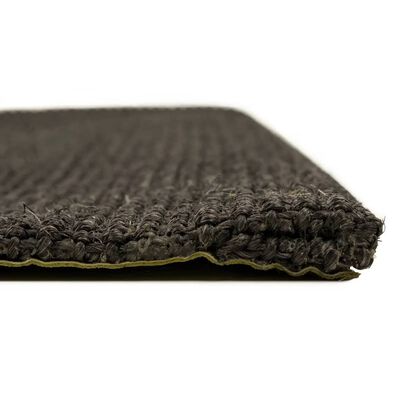 vidaXL Covor din sisal natural, negru, 66x150 cm
