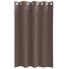 vidaXL Perdele Opaque cu Inel 2 pcs Maro &icirc;nchis 175 x 140 cm Poliester