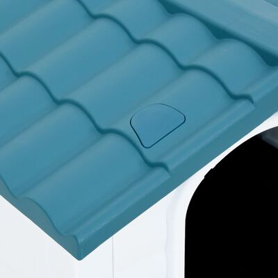 vidaXL Cușcă de câini, albastru, 90,5x68x66 cm, polipropilenă