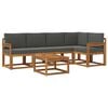 vidaXL Set de canapele de exterior 6 buc. Natural și Antracit