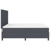 vidaXL Pat cu arcuri cu headboard Gri &icirc;nchis și alb 180 x 200 cm