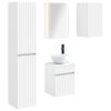 vidaXL Set dulap baie 5 pcs Alb 43 x 11,5 x 60,5 cm Lemn prelucrat