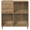 vidaXL Dulap pentru discuri de vinil stejar artizanal 85 x 38 x 89 cm