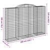 vidaXL Coșuri gabion arcuite 12 buc. 300x50x200/220 cm fier galvanizat