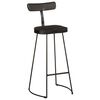 vidaXL Scaune de bar 2 buc Negru 49x43x103 cm Lemn masiv Mango