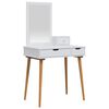 vidaXL Set de Dressing FAUSKE 3 pcs Alb 76 x 50 x 143 cm