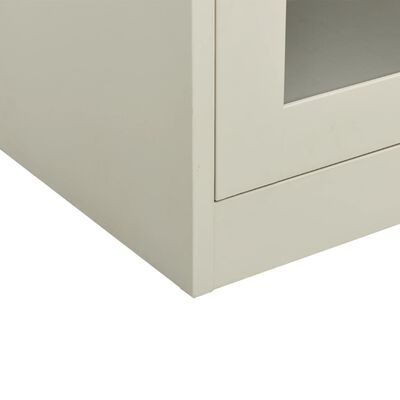 vidaXL Dulap de birou, gri deschis, 90x40x70 cm, oțel