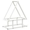 vidaXL Suport pentru lemne de foc alb 50x25x60 cm Oțel laminat la rece