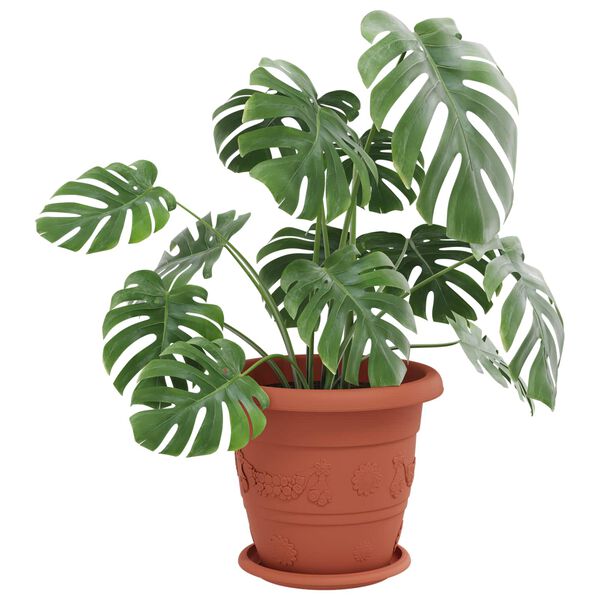 vidaXL Ghivece pentru plante 6 pcs Roșu cărămidă &Oslash; 26 x 21.5 cm