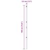 vidaXL Stâlp de gard. Altele 52 pcs Gri 3,2 x 3,2 x 190 cm Oțel