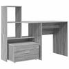 vidaXL Birou Gri Sonoma Lemn prelucrat 131,5 x 50 x 106,5 cm