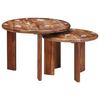 vidaXL Mese de Cafea Nesting 2 buc. Multicolour &Oslash; 50 x 40 cm