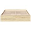 vidaXL Cadru de pat cu sertare stejar sonoma 120x190 cm lemn prelucrat