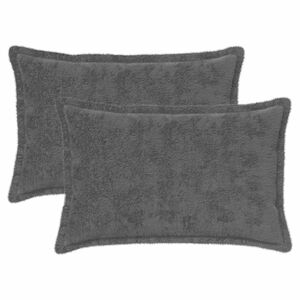 vidaXL Husă pentru pernă 2 buc. HOUTEN Gri &icirc;nchis 30 x 50 cm