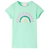 Tricou pentru copii, verde strălucitor, 128