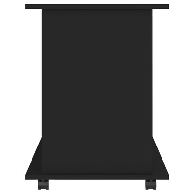vidaXL Dulap cu roți, negru, 60x45x60 cm, PAL
