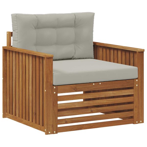 vidaXL Set de canapele de exterior Lemn de acacia solid și poliester