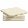 vidaXL Perne de Șezut 4 buc. Țesătură din corduroy Crem 40 x 40 x 3 cm