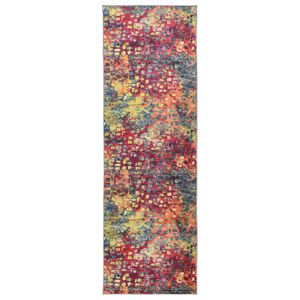 vidaXL Covor Runner LESAKA colorat 50 x 450 cm Catifea diamant