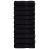 vidaXL Prosoape de duș premium SOLUND 10 buc. negru 70x140 cm 600 gsm