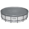 Bestway Husă pentru piscină &Oslash;6,71 m Rotund Poliester Gri