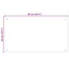 vidaXL Spate de bucătărie 2 pcs Negru 90 x 50 cm sticlă securizată