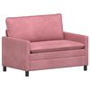 vidaXL Canapea Roz 126 x 81 x 87,5 cm Catifea