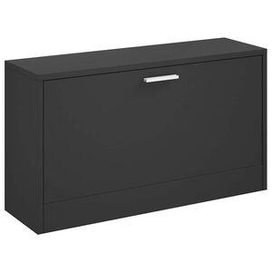 vidaXL Bancă pentru pantofi neagră 80x24x45 cm, lemn stratificat