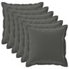 vidaXL Husă pentru pernă 6 buc. HOUTEN Antracit 80 x 80 cm Poliester