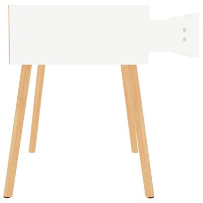 vidaXL Dulapuri noptieră, 2 buc., alb, 40x40x56 cm, lemn prelucrat