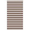 vidaXL Jaluzea tip zebra maro lățime țesătură 125,9 cm poliester
