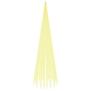 vidaXL Brad de Crăciun pe catarg, 1134 LED-uri, alb cald, 800 cm