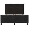 vidaXL Pat cu arcuri cu headboard Negru 140 x 200 cm Catifea