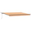 vidaXL Copertină retractabilă Galben și portocalie 450 &times; 300 cm