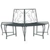 vidaXL Bancă cu arbori 4-Număr de locuri 160 x 80 x 89 cm Oțel